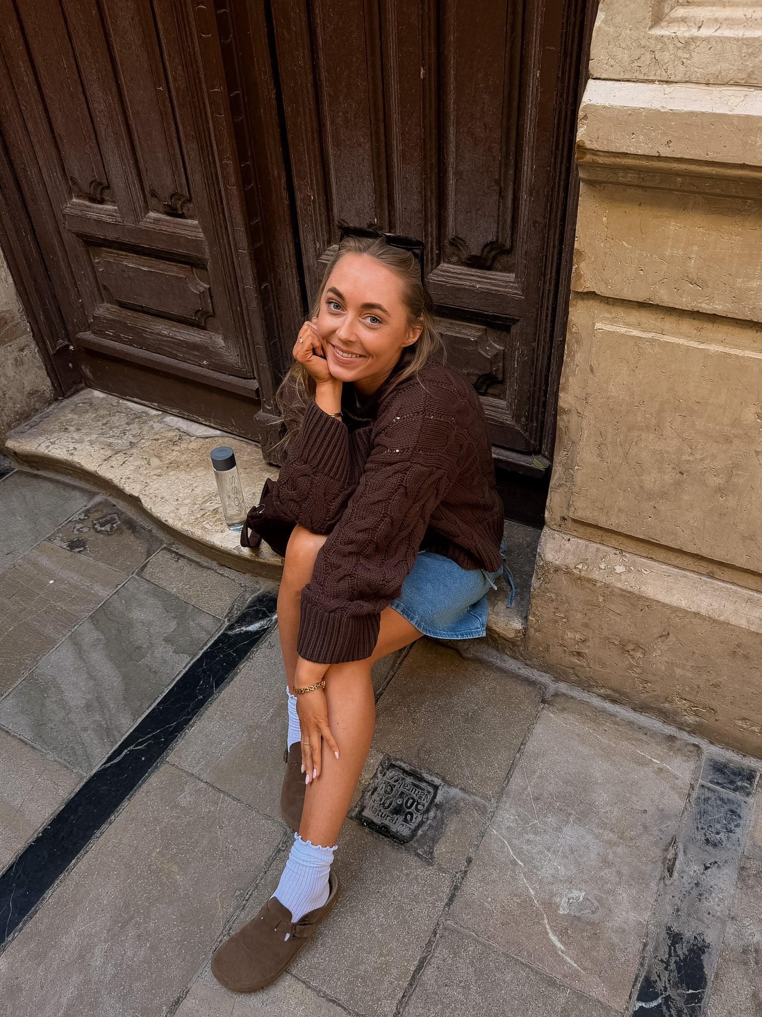 VMSVEA THEA CARDIGAN - Chocolate Martini